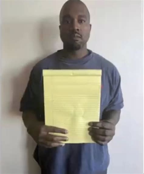 Kanye Holding Paper Template